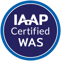IAAP Web Accessibility Specialist badge