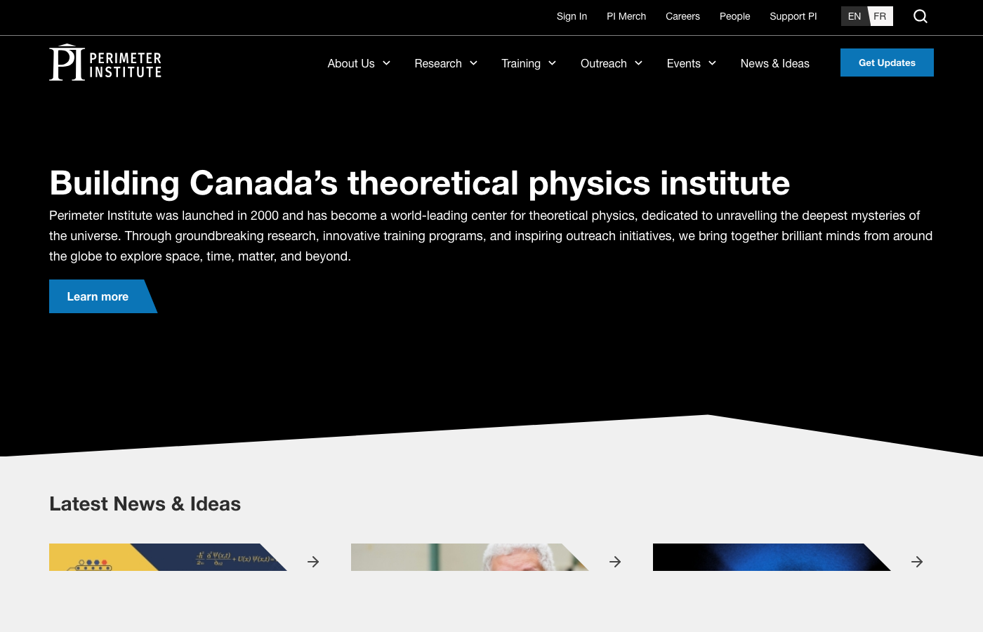 Perimeter Institute — Perimeter Institute for Theoretical Physics